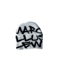 Marcellus Lew Reverse White “Logo Piece Beanie”